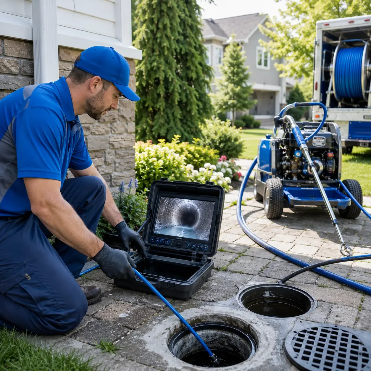 Outdoor drain cleaning professionals serving Crown Point, NY