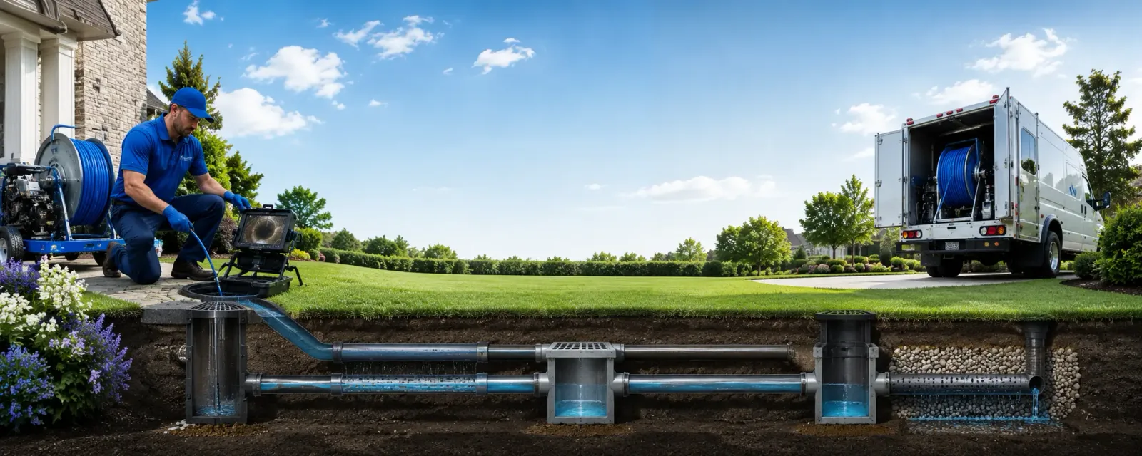 Outdoor drain cleaning information for Crown Point, NY
